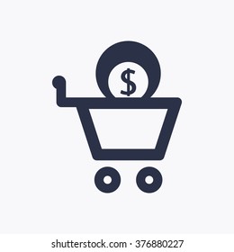  business  icon,  isolated. Flat  design.