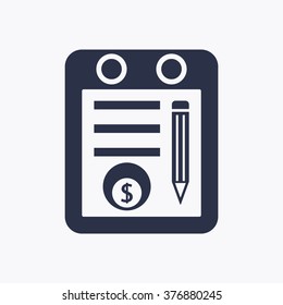  business   icon,  isolated. Flat  design.