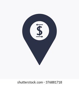   business   icon,  isolated. Flat  design.