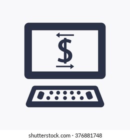   business   icon,  isolated. Flat  design.
