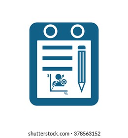  business  icon,  isolated. Flat  design.