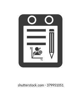  business  icon,  isolated. Flat  design.
