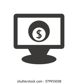   business  icon,  isolated. Flat  design.