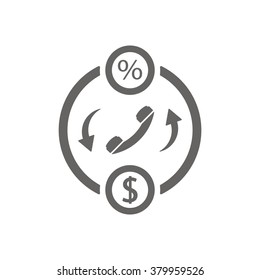  business  icon,  isolated. Flat  design.