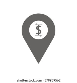  business  icon,  isolated. Flat  design.