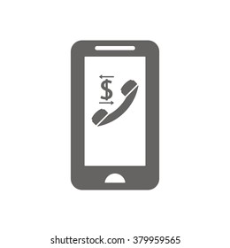  business  icon,  isolated. Flat  design.