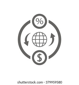  business  icon,  isolated. Flat  design.