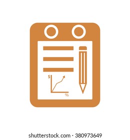 business  icon,  isolated. Flat  design.