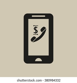   business  icon,  isolated. Flat  design.