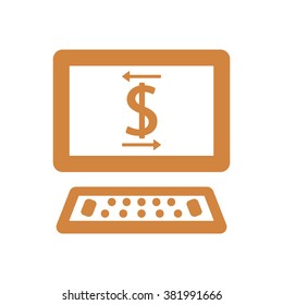  business  icon,  isolated. Flat  design.
