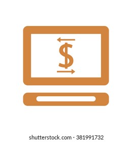   business  icon,  isolated. Flat  design.