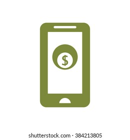  business  icon,  isolated. Flat  design.
