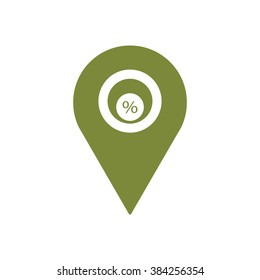  Business  icon,  isolated. Flat  design.