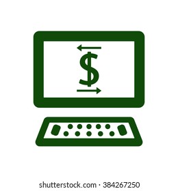  business  icon,  isolated. Flat  design.