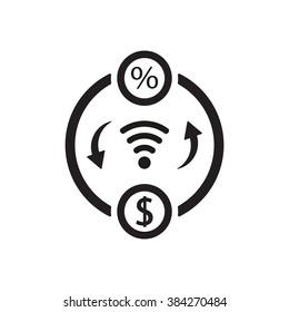  business  icon,  isolated. Flat  design.