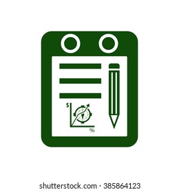  business  icon,  isolated. Flat  design.