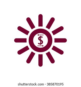   business  icon,  isolated. Flat  design.