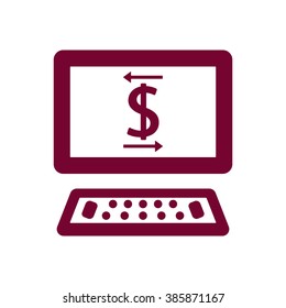  business  icon,  isolated. Flat  design.