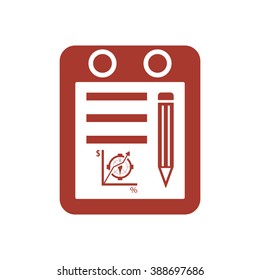  business  icon,  isolated. Flat  design.