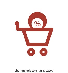  Business  icon,  isolated. Flat  design.