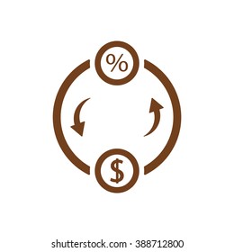  business  icon,  isolated. Flat  design.