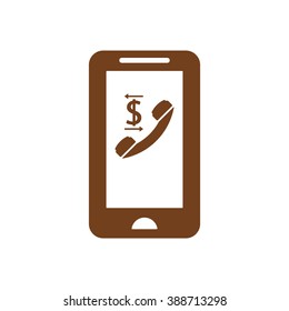   business  icon,  isolated. Flat  design.