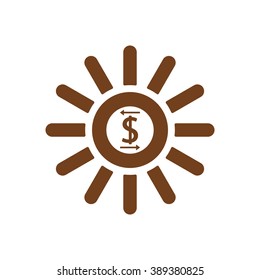   business  icon,  isolated. Flat  design.
