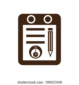  business  icon,  isolated. Flat  design.