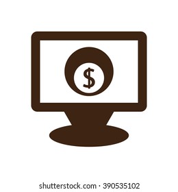   business  icon,  isolated. Flat  design.