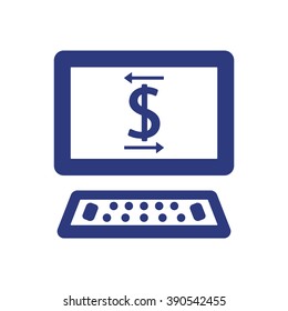  business  icon,  isolated. Flat  design.