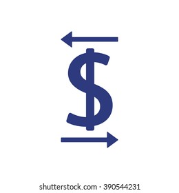   business  icon,  isolated. Flat  design.