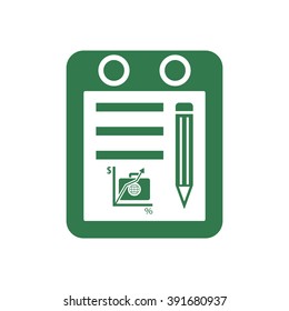  business  icon,  isolated. Flat  design.