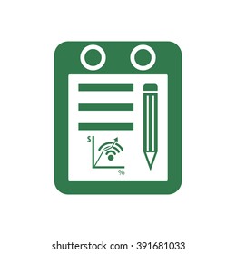  business  icon,  isolated. Flat  design.