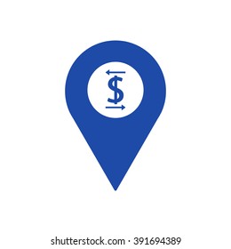  business  icon,  isolated. Flat  design.