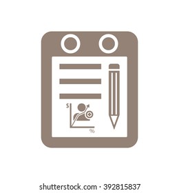  business  icon,  isolated. Flat  design.