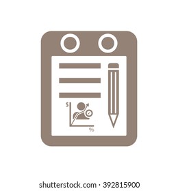  business  icon,  isolated. Flat  design.