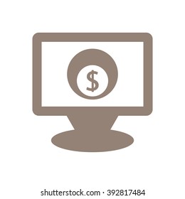  business  icon,  isolated. Flat  design.