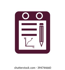  business  icon,  isolated. Flat  design.