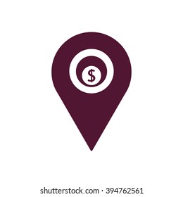   business  icon,  isolated. Flat  design.