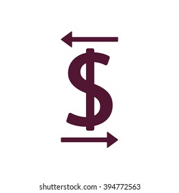   business  icon,  isolated. Flat  design.