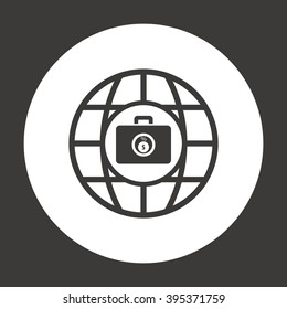 business  icon,  isolated. Flat  design.