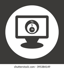 business  icon,  isolated. Flat  design.