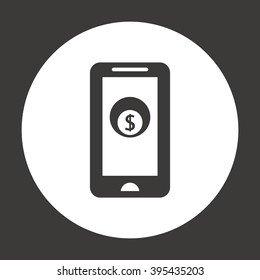   business  icon,  isolated. Flat  design.