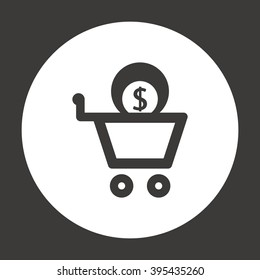   business  icon,  isolated. Flat  design.