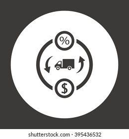   business  icon,  isolated. Flat  design.