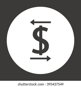   business  icon,  isolated. Flat  design.