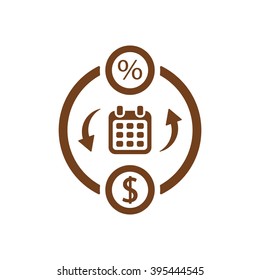  business   icon,  isolated. Flat  design.