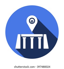 business   icon,  isolated. Flat  design.