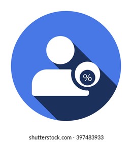 business   icon,  isolated. Flat  design.