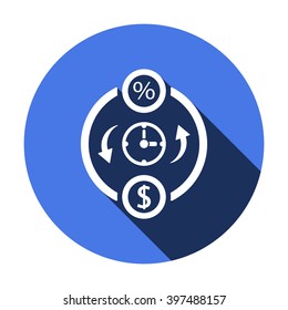 business   icon,  isolated. Flat  design.